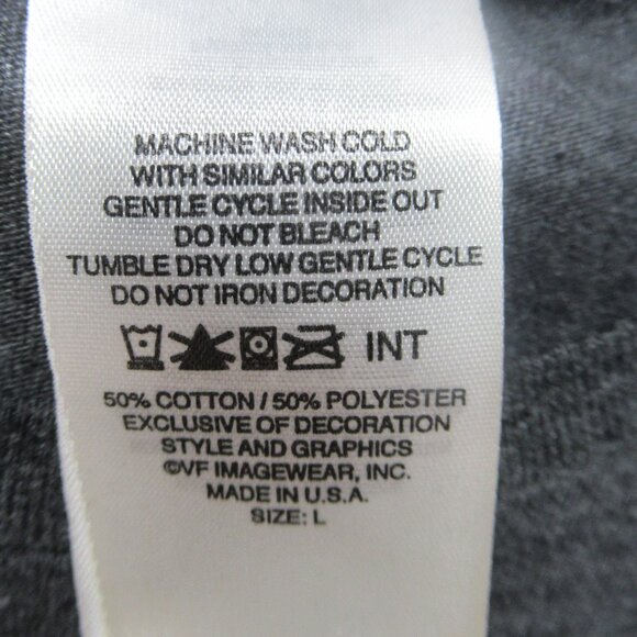 Harley Davidson Gray Skull Tee Sz L - Picture 6 of 6